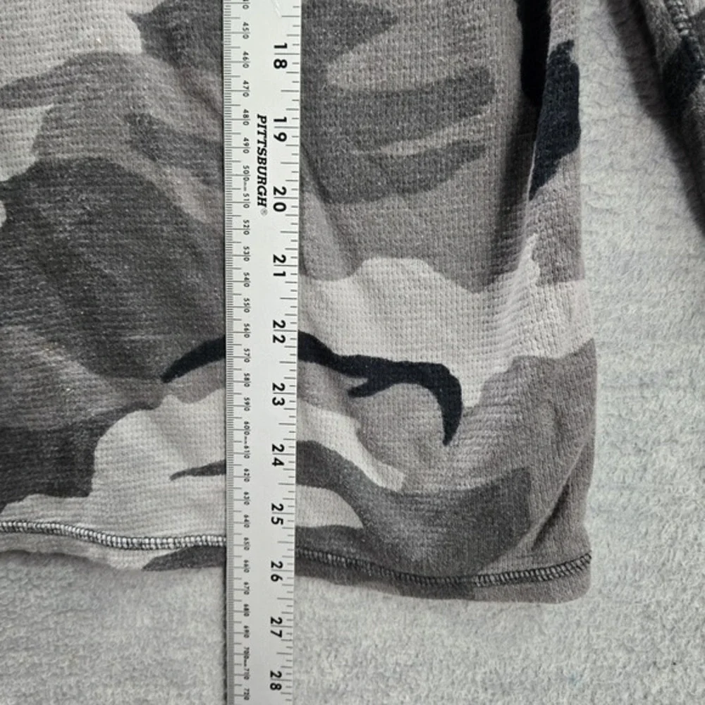 Polo Ralph Lauren Men‎ Sleepwear L Gray Logo Camouflage Pajama Shirt Pullover